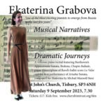 Musical Narratives – Dramatic Journey. Piano recital by Ekaterina Grabova